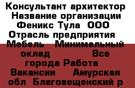 Консультант-архитектор › Название организации ­ Феникс Тула, ООО › Отрасль предприятия ­ Мебель › Минимальный оклад ­ 20 000 - Все города Работа » Вакансии   . Амурская обл.,Благовещенский р-н